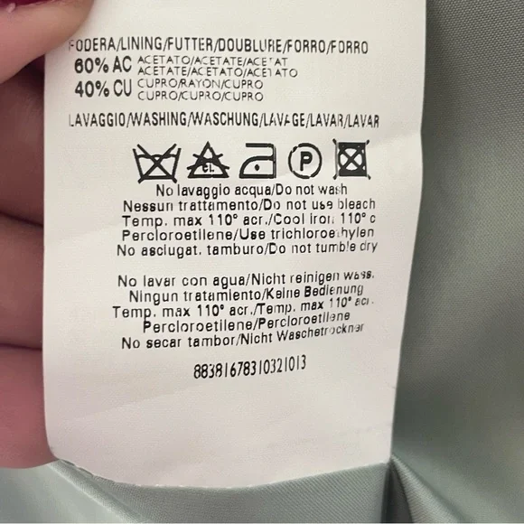 ZANELLA PLATINUM LORO PIANA FABRIC JACKET Size 8 - Picture 11 of 14